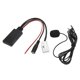 thumbnail image 1 of Adaptador de entrada AUX Bluetooth 50 Cable de Audio inalámbrico para coche de transmisión estable multifunción Hifi ABS con micrófono para actualización Higoodz Otros, 1 of 8