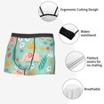 thumbnail image 3 of Fotbe Elephant and Flowers Calzoncillos Tipo Boxer con Bolsa de Soporte Total para Hombre, X-Temp Fresco, Transpirable y de Secado Rápido-X-Large, 3 of 5