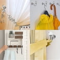 thumbnail image 4 of Set Of 4 Acrylic Crystal Finial Rod Hooks Wall Hook With Crystal Ballcurtain Accessories Head Crystal Hook British Classic Small Hook Wall Hook, 4 of 5
