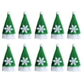 thumbnail image 2 of 10x Portacubiertos Navideños Gorro de Papá Noel Bolsa de Cubiertos Pequeña Gorro de Peluche Tapa de Botella de Vino para Decoración de Fiesta en, 2 of 8