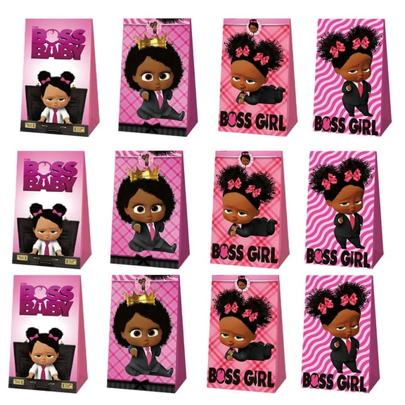 Boss Baby Africa Girl Candy Bags Birthday Goodie Party Favor Decorations Treat Supplies