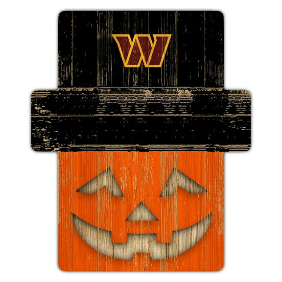 Washington Commanders 12" x 12" Jack-O-Lantern Display