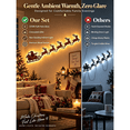 thumbnail image 3 of LED Reindeer Wall Decorations Festive Christmas Lighting for Indoor Display Arrange Deer Glowing Figures Together or Apart to Create Cozy Ambience in Bedrooms Hallways Living Areas 1 Set-A(7PCS), 3 of 9
