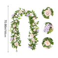 thumbnail image 3 of Antqov Artificial Peony Vines Christmas Greenerys Wedding Photography Prop Home Dining Table Decor Artificial Rattan, 3 of 5