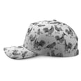 thumbnail image 3 of Retro Rooster Wildflowers Dad Hat Structured 6-Panel Sun Protection Cap Unisex, 3 of 5