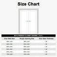 thumbnail image 3 of 48" x 80" 6-Lite Clear Glass Double Doors with French Door Ready-to-Assemble Jamb, Solid Door, Black Levers & Hinges, Interior Door, Pre-finished & Paintable, White, 3 of 7