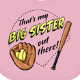 thumbnail image 4 of Inktastic That's My Big Sister out There Softball Boys or Girls Baby Bib, 4 of 4