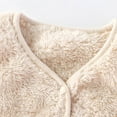 thumbnail image 3 of Favoffer Baby Boys Girls Winter Fleece Sleeveless Jackets Toddlers Buttoned Warm Fleece-Lined Vest Coral Solid Color Gilet for Daily Photos Indoor Activities Festivals 1-6Y, 3 of 9