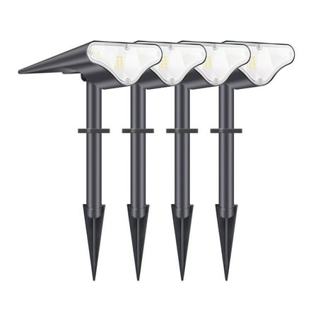 

Walmeck 4PCS Solar Adjustable 2 In 1 Landscape Stake Lights Wall Waterproof Outdoor Lights for Wedding Party Yard Walkway Patio Decoration Lamp