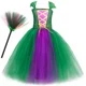 thumbnail image 3 of Disfraz de Hocus Pocus para niños, vestido de tutú para fiesta de carnaval de Halloween, disfraz de bruja Winifred Sanderson verde para niñas, conjunto de ropa elegante, 3 of 5
