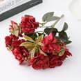 thumbnail image 6 of Manunclaims 1 Bunch Artificial Flower Vivid Appearance Simulation Cherry Blossoms Wedding Arrangement Decor for Living Room, 6 of 7