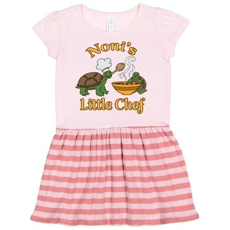 

Inktastic Noni s Little Chef with Cute Turtles Gift Toddler Girl Dress