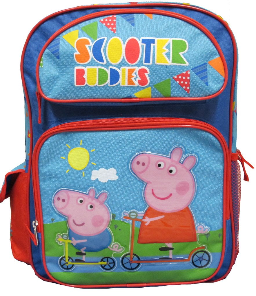 GOOD FOR 3-5 YRS E-ONE Peppa Pig 10 Inches Backpack Plus Matching Lunch Bag