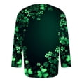 thumbnail image 3 of Ceisia Men's St. Patrick's Day 3/4 Sleeve T-Shirts, Relaxed Fit Crew Neck Gradient Shamrock Border Graphic Tees Gifts, 3 of 4