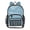 A-Blue Background, variant on Clear Backpack Heavy Duty PVC Transparent Backpack for College Workplace, Flashing