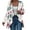 Beige, variant on Women's Christmas Cardigan Fashion Casual Long Sleeve Plaid Snowflake Printed Open Front Outerwear Top for Holiday Celebrations & Daily Casual Styling Red M