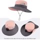 thumbnail image 5 of Women's Ponytail Safari Sun Hat,Wide Brim UV Protection Outdoor Bucket Hat,Foldable Beach Summer Fishing Hat, 5 of 5