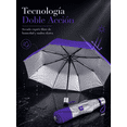 thumbnail image 4 of Paraguas Morado Compacto Reforzado 110 Cm Plegable Portátil, 4 of 6