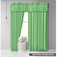 thumbnail image 4 of Vargottom Plain CottonValance, Decorative Window Rod PocketValanceHalf Drape For Kitchen Window 2 Panel,30x36 Inches, Mint Green, 4 of 7