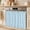 Pale Blue, variant on Pure Hunter Green Oven Skirt for Farmhouse Kitchen Décor, Modern Solid Color Minimalist Art Oven Curtain Tie Top Decorative Stove Skirt, Cabinet Dish Washer Curtains with 8 Ribbon Ties 32"x24"