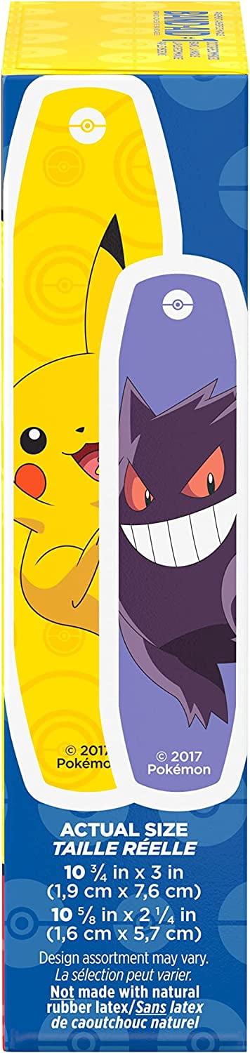Band-Aid Brand Adhesive Bandages, Pokémon, Assorted Sizes, 20 ct (Pack of 6)