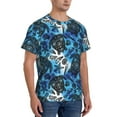 thumbnail image 2 of Bixox Men's Turtle，Shell Algae Starfish Coral Printed Short Sleeve Skinny Athletic T-Shirt, 2 of 6
