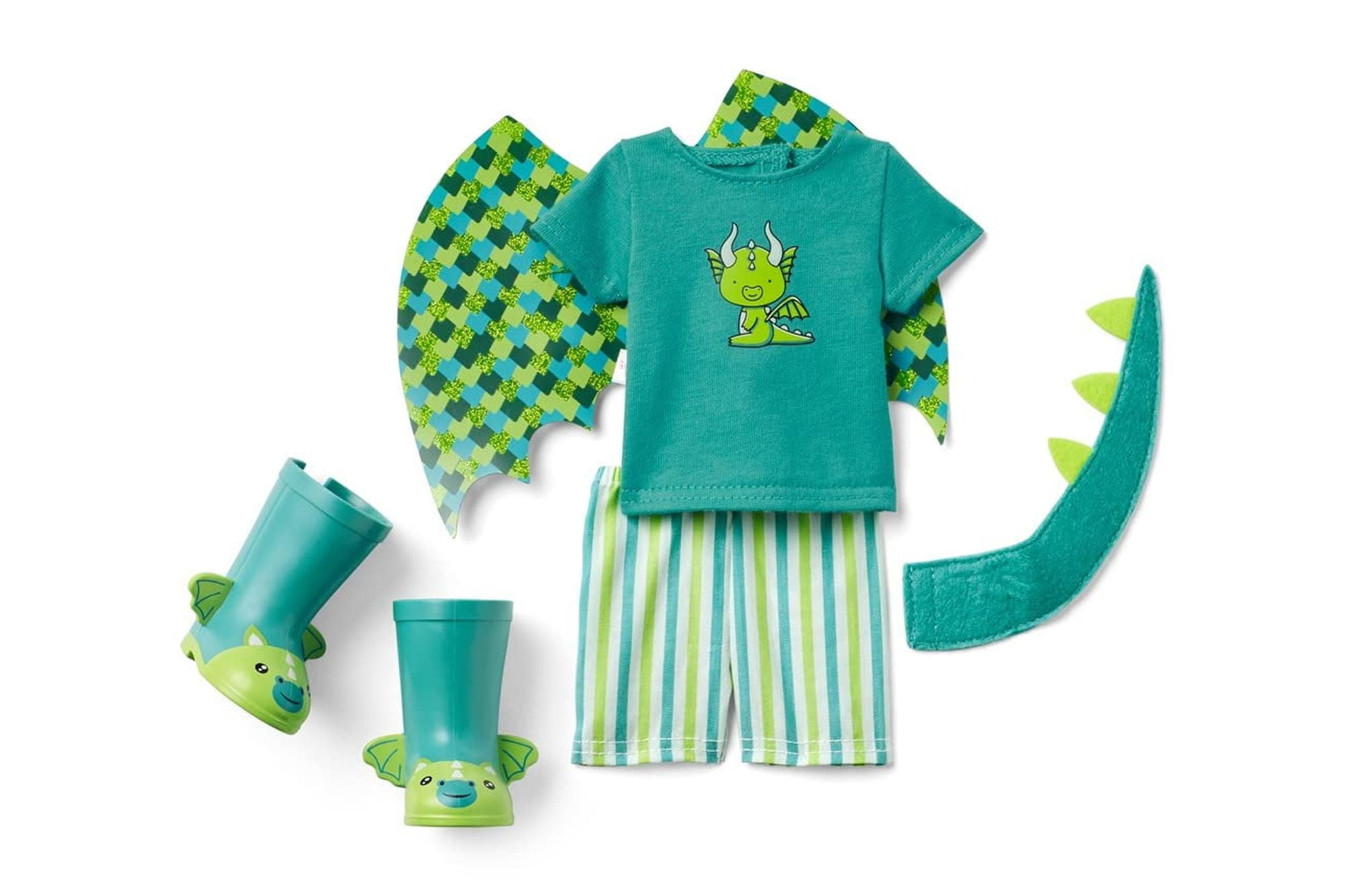 American Girl WellieWishers 14.5-inch Bryant Doll with T-shirt, Shorts, Dragon Wings & Tail, and Boots, For Ages 4+