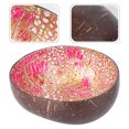thumbnail image 3 of Pink Synthetic Coconut Shell Bowl for Keys and Decorative Storage in Home Office or Bedroom, 3 of 8