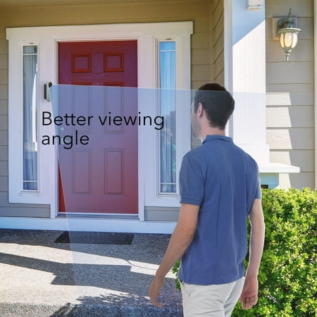 Wasserstein - Horizontal Adjustable Mount for Google Nest Doorbell (wired, 2nd gen) - Made for Google Nest - White/Black