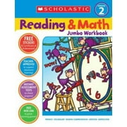 Pre-Owned Reading & Math Jumbo Workbook: Grade 2 (Paperback) 0439786010 9780439786010