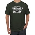 thumbnail image 1 of Wild Bobby, Best Husbands Gets Promoted to Daddy, Father's Day, Men Graphic T-Shirt, Forest Green, XX-Large, 1 of 3