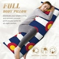 thumbnail image 4 of Body Pillow Cover Colorado-Texas-Flag Long Case Protector With Zipper Rectangle Soft Large Cases Cover 20 X 54 In, 4 of 6