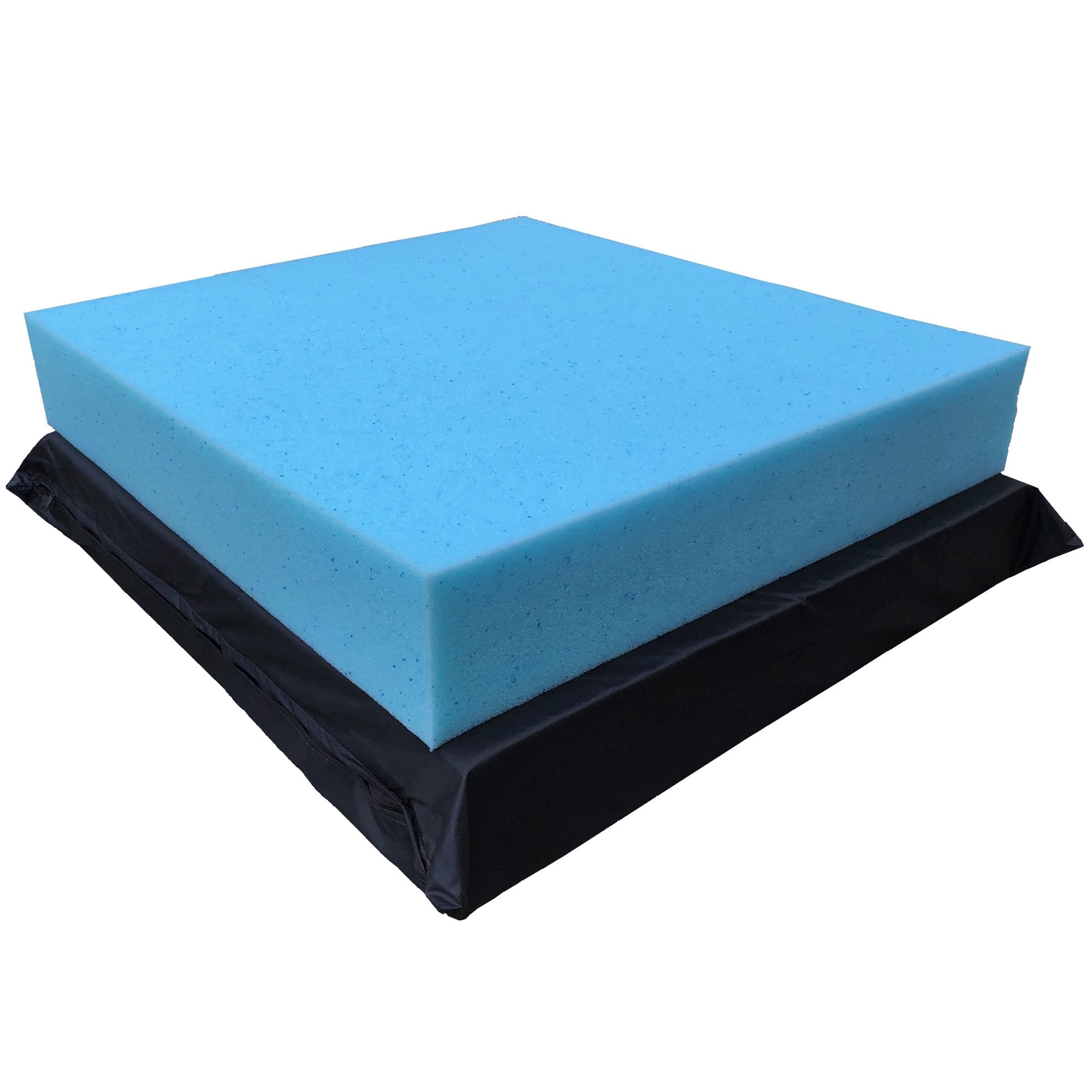Jumbo Orthopedic Waterproof Memory Foam Dog Bed for Extra Large Pet 55"X47"X4", Denim Brown Washable Cover