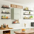 thumbnail image 6 of Fairy 10pcs Floating Shelves, Width 4.7 inches Wall Shelves, Home Wood Shelf Wall Mounted, Black, 6 of 7