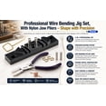 thumbnail image 2 of Wire Bending Jig Tool Wire Bender & Flat Nose Pliers Nylon Jaws Wrapping Kit, 2 of 10