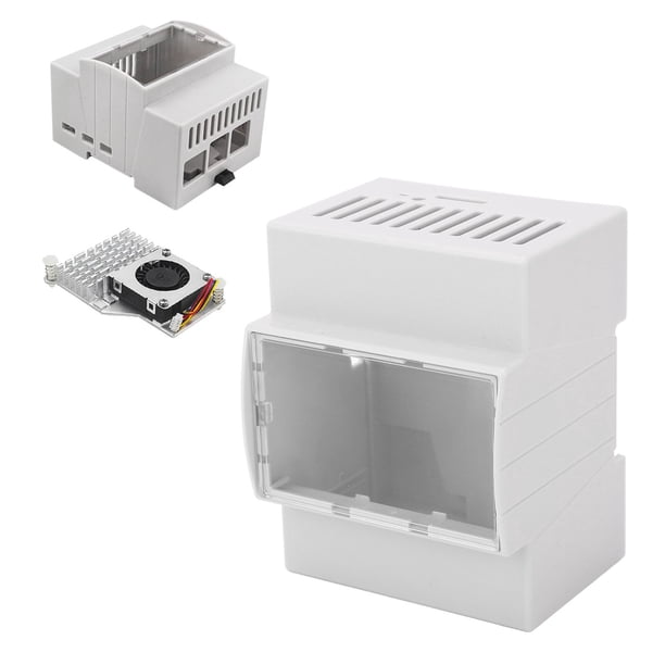 Caja De Riel DIN, Caja Eléctrica Duradera De Riel DIN Aspecto Moderno Y Resistente ABS De Amplia Aplicación Fácil Instalación Para Talleres
