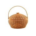 thumbnail image 4 of Cesta de picnic Cesta de picnic Cesta de compras Organizador Cesta de reunión Cesta tejida Cesta de mimbre de imitación para acampar Cocina de casa, 4 of 9