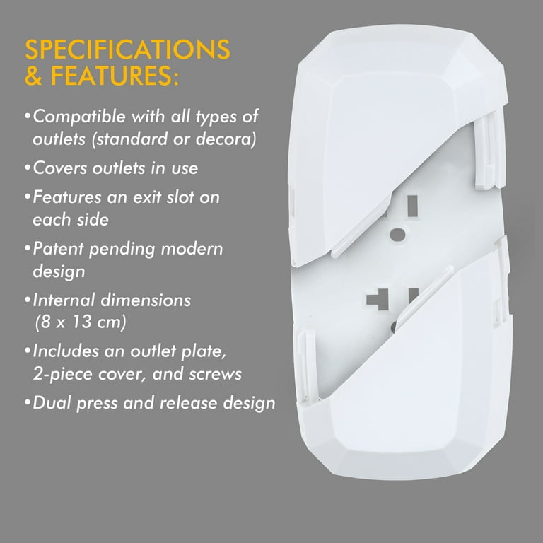 Outlet Cord Cover- Sliding Door Electrical Socket Protector- For