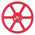 thumbnail image 2 of Open Reel Takeup Reel, 6 Holes Professional 1/4 7 Inch Empty Tape Reel Easy Installation Aluminum Alloy  for Opening Machine Part Black,Silver,Red,Blue, 2 of 7