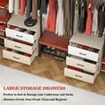 thumbnail image 2 of Homieasy Multifunctional Closet Organizer, Industrial Style, Nature, 2 of 7