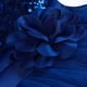 thumbnail image 5 of JerrisApparel Vestido de fiesta de tul con flores y malla de lentejuelas para niña (3T azul marino), 5 of 5