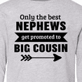 thumbnail image 4 of Inktastic Only the Best Nephews Get Promoted to Big Cousin Long Sleeve Youth T-Shirt, 4 of 5