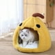 thumbnail image 4 of Cama para Gatos con Forma de Calabaza de Halloween | Caseta Semicerrada y Cálida para Mascotas con Cojín Extraíble y Lavable y Base Antideslizante | Cama Pequeña de Felpa de Algodón Suave para Uso En, 4 of 6