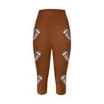 thumbnail image 4 of QUINDOS Capri Leggings for Women Cropped Football Gym Yoga Pants High Waist Compression Slim Leggings, 4 of 4