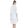 thumbnail image 2 of Vestido Maternidad Camisero Cómodo Elegante Vestido Embarazo Casual Oficina Manga Ajustable Color Blanco, 2 of 5