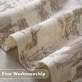 thumbnail image 5 of DriftAway Kitchen Curtains Toile Tier Linen Short Curtains Cafe 36 Inch Length for Living Room Bathroom Farmhouse French Country Vintage Printed Pattern Rod Pocket 2 Panels Beige, 5 of 8