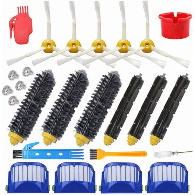 Replacement 4 Aero Vac Filter+3 set Beater Brush+5 side Brush kit for iRobot Roomba 600 Series 610 620 650 675 677 692 671 694 691 595 585 564 Vacuum Cleaner Accessories Kit
