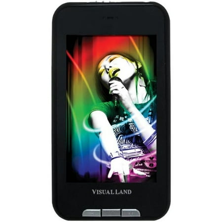 Visual Land V-Touch Pro 8GB MP3/Video Player with LCD Display & Touchscreen, Black, ME-975