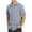 Grey, variant on EGNMCR T Shirts for Man Men's Casual Fashion Turn-down Collar Button Short Sleeve Blouse Tops Shirt Gifts for Men