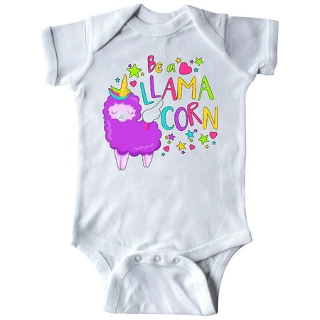 

Inktastic Be a Llamacorn- Cute Llama Gift Baby Boy or Baby Girl Bodysuit